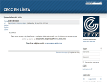 Tablet Screenshot of moodle.cecc.edu.mx